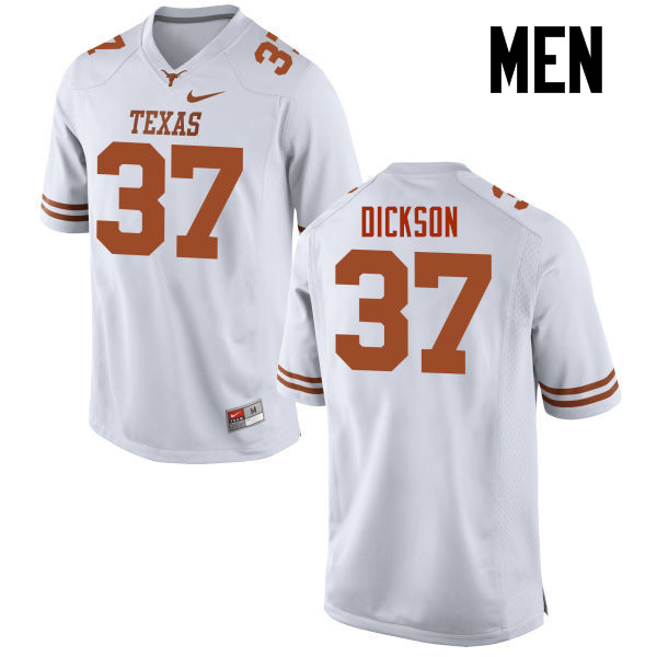 Men #37 Michael Dickson Texas Longhorns College Football Jerseys-White
